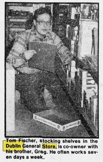 Dublin General Store - Dec 26 1982 Article (newer photo)